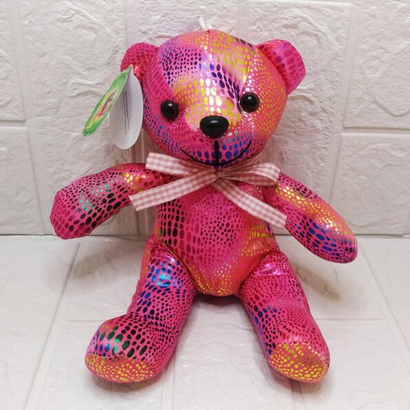 Urso De Pelucia Diversos 16cm A 22cm 1410-1 Tuka Toy – Urso Colorido (1)