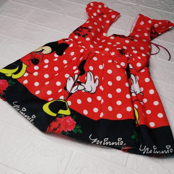 Vestido Rodadoo Personagem Miniee Infantil Veste 1 E 2 Anos (2)