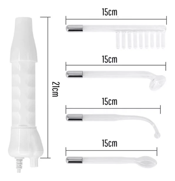 alta frequencia portátil facial e capilar 4 eletrodo profissional 31