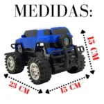 carro de controle remoto possantes 7 fu a pilha wb3780 22cm-renegate jeep azul