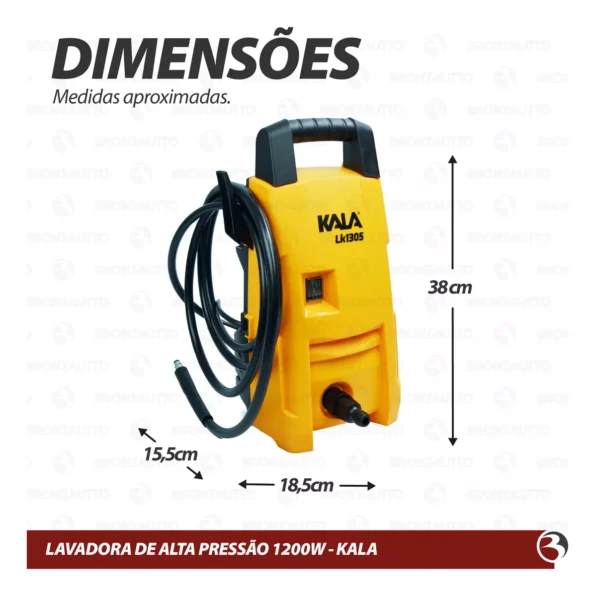 lavadora de alta pressão com jato vap regulável 1200w kala- 41
