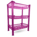 mini prateleira estante de plást organizador 27cmx17cm fu381-rosa2