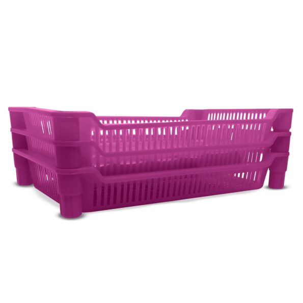 mini prateleira estante de plást organizador 27cmx17cm fu381-rosa2