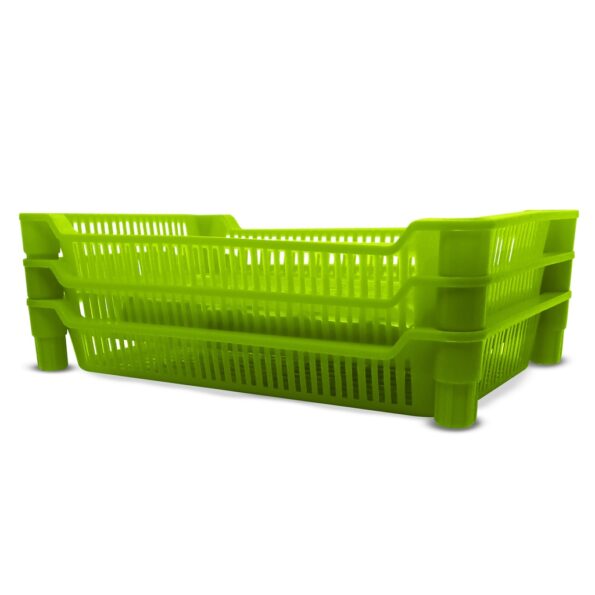 prateleira estante de plástico organizador 27cmx17cm fuy381-verde2