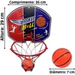 tabela de basquete com mini bola wb7738 35cmx29 wellmix1