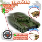 tanque guerra controle remoto a pilha tk-ab3623 20x10cm