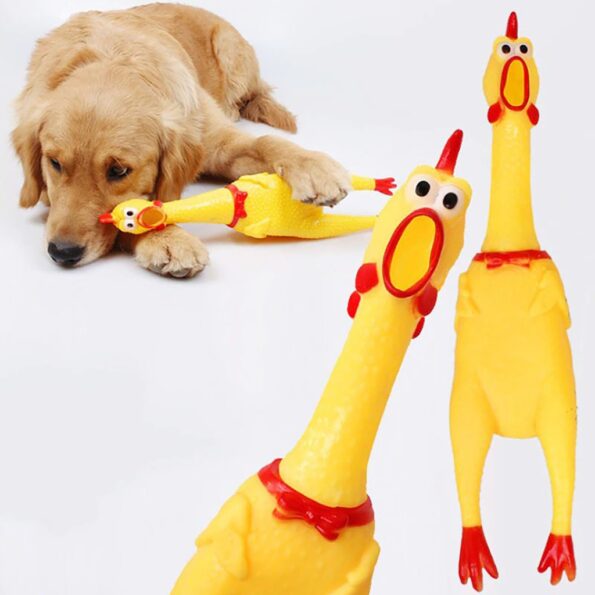 Brinquedo Pet – Frango De Borracha 29cm (1)