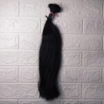 Cabelo H 40cm 90g 8,00 Preto Liso, Regional Virgem (1)