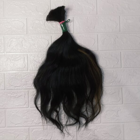 Cabelo Humano 106g 9,00 50cm Castanho Escuro, Ondulado, Regional Não Virgem (2)