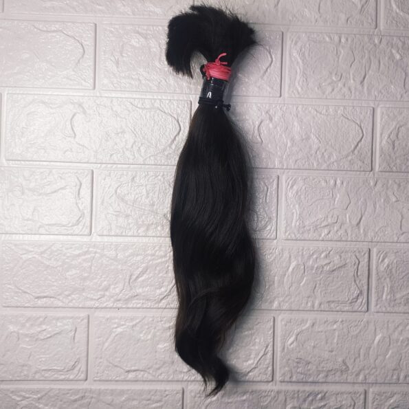 Cabelo Humano 35cm 126g 5,00 Castanho Claro, Leve Ondulado, Regional (1)