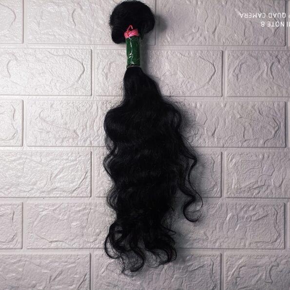 Cabelo Humano 40cm 66g 6,40 Preto,ondulado Regional Não Virgem (1)