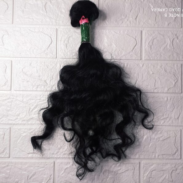 Cabelo Humano 40cm 66g 6,40 Preto,ondulado Regional Não Virgem (2)