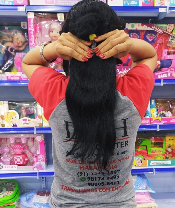 Cabelo Humano 45cm 60g 6,00 Preto Leve Ondulado, Regional (3)