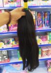 Cabelo Humano 50cm 100g 7,35 Castanho Escuro, Liso Leve Ondulado (1)