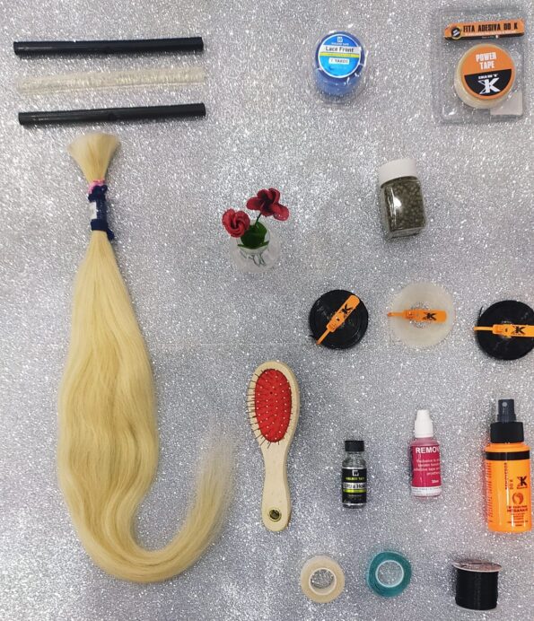 Cabelo Humano 60cm 46g 13,75 Loiro Liso Dh (1)