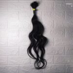 Cabelo Humano 65cm 10,00 Preto Leve Ond, Não Virgem (1)