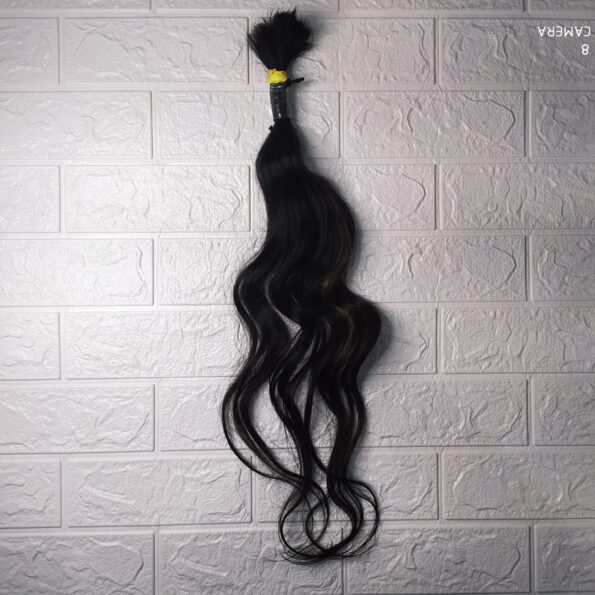 Cabelo Humano 65cm 10,00 Preto Leve Ond, Não Virgem (2)