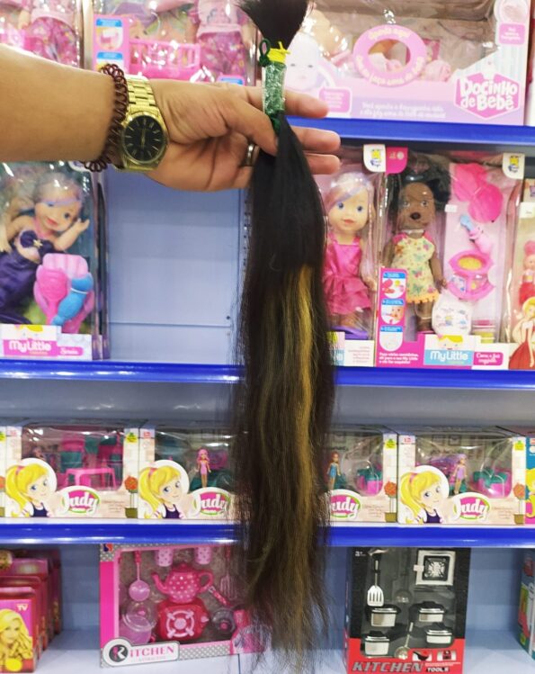 Cabelo Humano 65cm 54g 12,00 Castanho Leve Ondulado, Regional Não Vergem (2)
