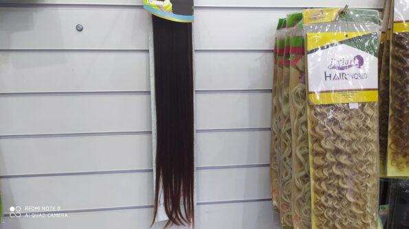 Cabelo Organico 60cm Liso 100g Na Tela Jixian # T1b33 (1)