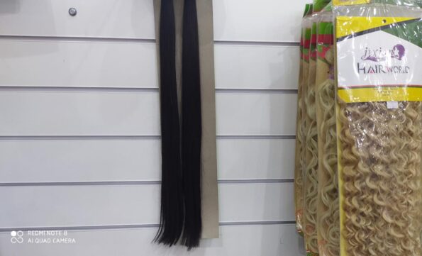 Cabelo Organico 65cm 165g Tufo Liso # 1b (2)