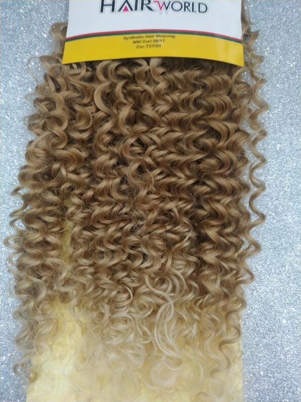 Cabelo Organico Cacheado 55cm 120g Em Tela Jixian Hair World – Cor. T2724 (2)