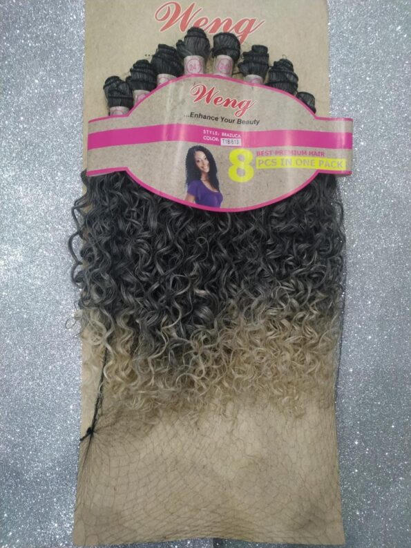 Cabelo Organico Weng 60cm 260g 8 Tela O30g00a Ondulado # T1b613 (1)