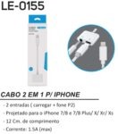 Cabo Otg Para Ios Para P2ions Femea Iphone Le-0155 It Blue (1)