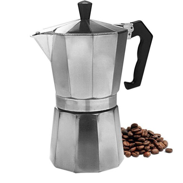 Cafeteira Italiana 9 Xicaras Diamantada Moka Café Expresso Aluminio Ns-1319 (1)