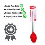 Colher De Silicone Ccabo Inox 32,5 Cm Linha Red – 123útil (1)