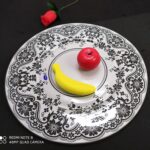 Conj 2 Sousplat Prato 32,5 Cm 17755 Renda Decorglass Promoçã (1)