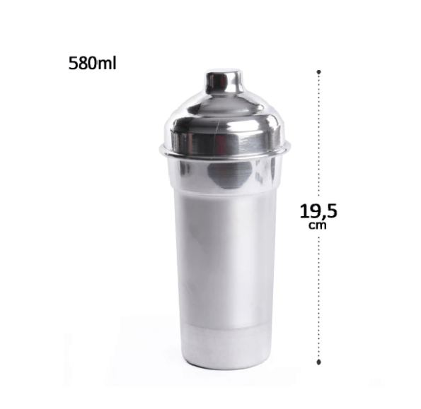 Coqueteleira Polida 580ml Aluminio (2)