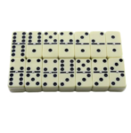 Domino Branco Estojo 28pçs 49mmx24mmx9m Id9831b 5497