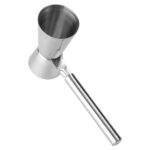 Dosador Medidor De Bebidas Duplo Com Cabo Barmen 5025ml Inox Drink (1)