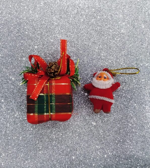 Enfeite Papai Noel 9cm Wf9887 3690 Presente (2)