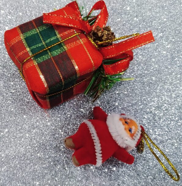 Enfeite Papai Noel 9cm Wf9887 3690 Presente (4)