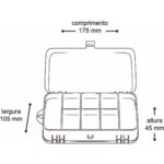 Estojo Organizador Para Pesca Mini Double Case 8002 – Arqplast (1)