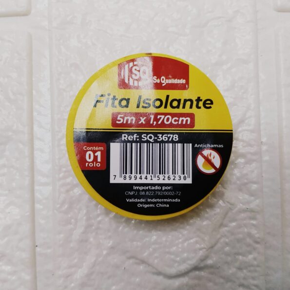 Fita Isolante Sq-3678 5mx1,70cm Amarelo (1)