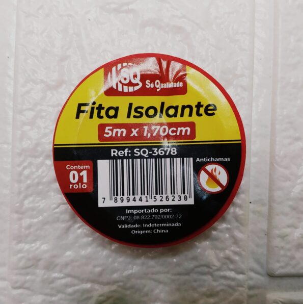 Fita Isolante Sq-3678 5mx1,70cm Vermelho (1)