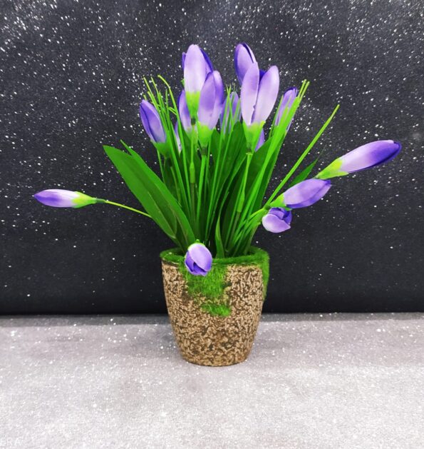 Flor Artificial Tulipa Cvaso Plastico (2)