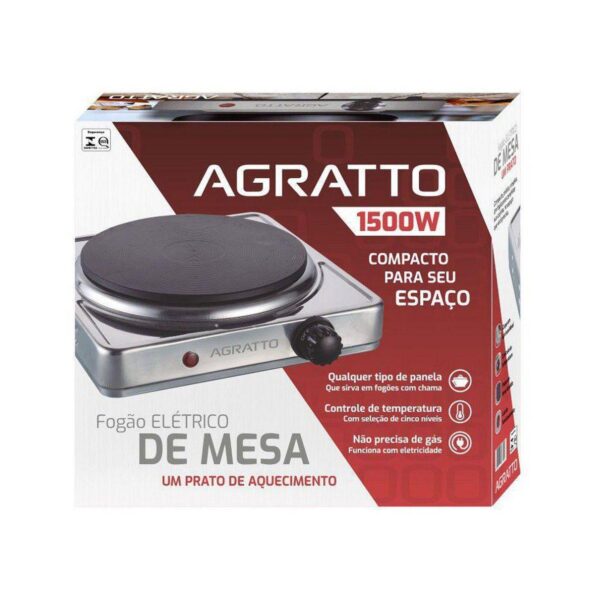 Fogão Eletrico 7958 De Mesa Fma-01 Prato 1,500w 127v Agratto (1)