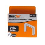 Grampo Galvanizado 14mm Tapeceiro U 1000 Unidades Bestfer (1)