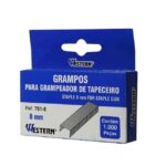 Grampos Para Grampeador De Tapeceiro Western 761 8mm 1000un (1)