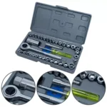Kit Soquete Chave Catraca Sextavada 40pçs 38 14 Ha8205-6 (1)