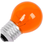 Lampada Bolinha Colorida Decorativa E27 15w 127v Bfh1150 – Cor Laranja (1)