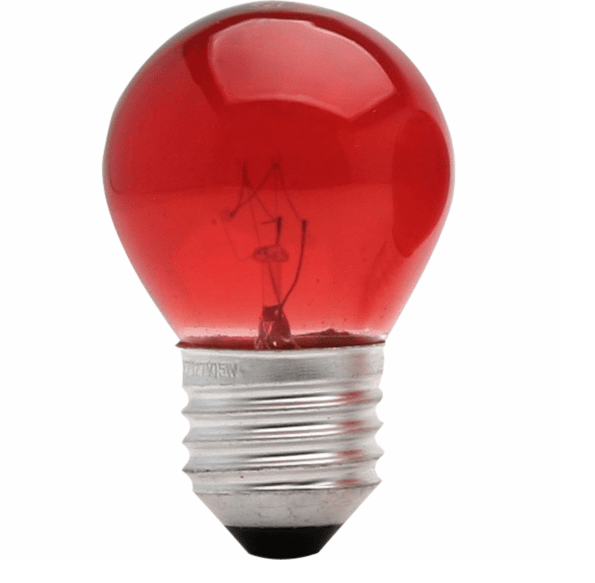 Lampada Bolinha Colorida Decorativa E27 15w 127v Bfh1150 – Vermelho