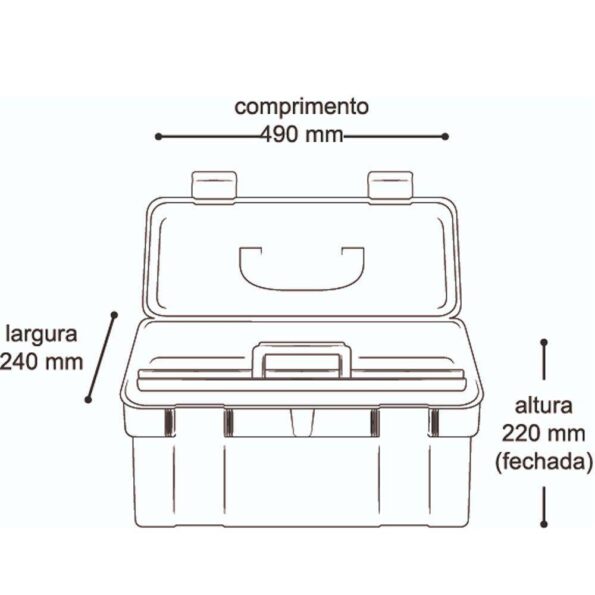 Maleta Maxi Box Suprema 5003 – 19 25372 490 X 240 X 220mm (3)