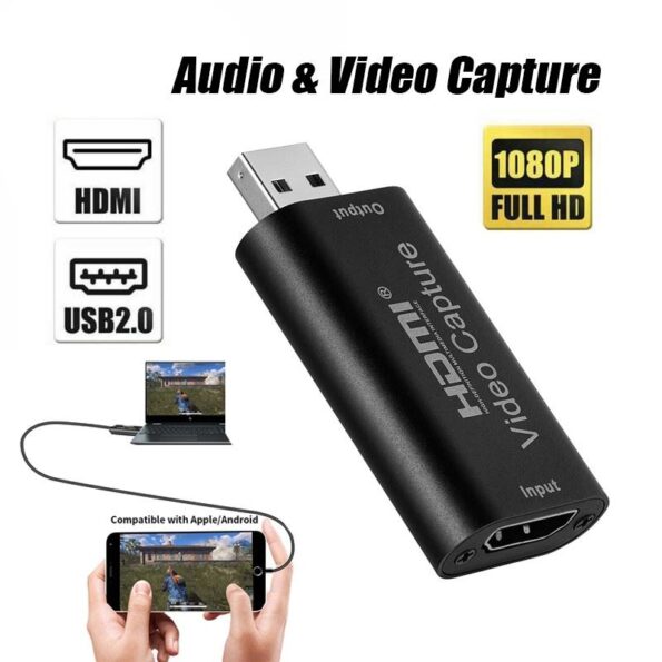 Mini 4k 1080p Hdmi Para Usb 2.0 Placa De Captura De Vídeo (3)