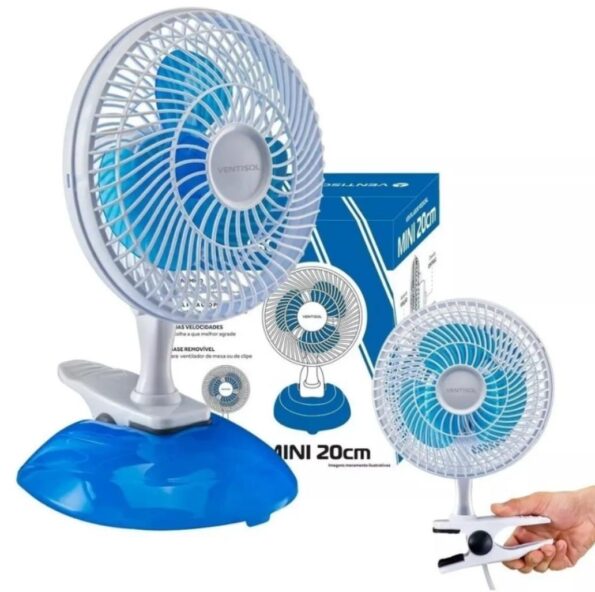 Mini Ventilador De Mesa Ventisol 20cm Vm20-01 127v 6787 8757