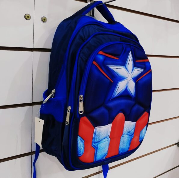 Mochila De Costa Infantil Peitoral 42x32cm Da018377# Promoç – Capitão America (1)