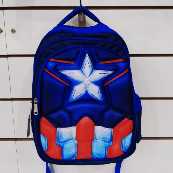 Mochila De Costa Infantil Peitoral 42x32cm Da018377# Promoç – Capitão America (2)